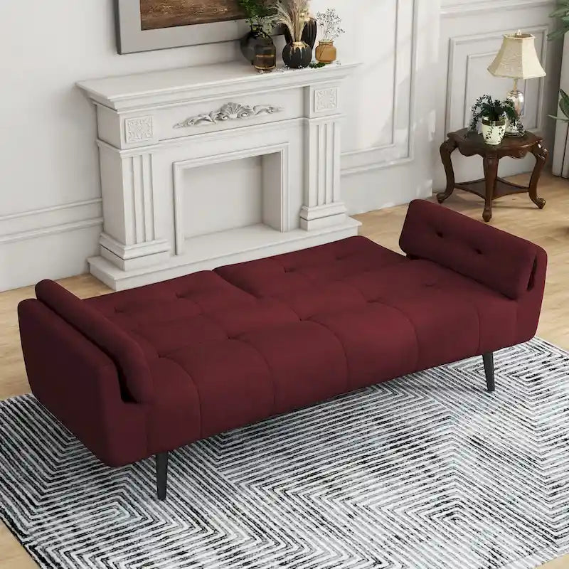 Canapé convertible futon 75 po avec dossier capitonné réglable