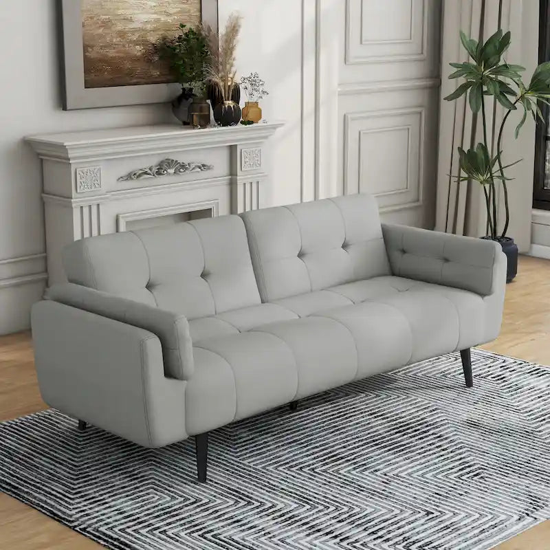 Canapé convertible futon 75 po avec dossier capitonné réglable