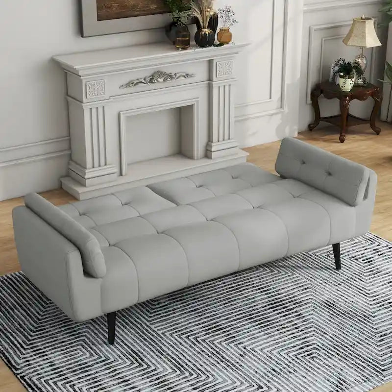 Canapé convertible futon 75 po avec dossier capitonné réglable
