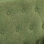 Fauteuil d'appoint capitonné mi-siècle beige / blé / vert avocat / lin gris - Usage unique