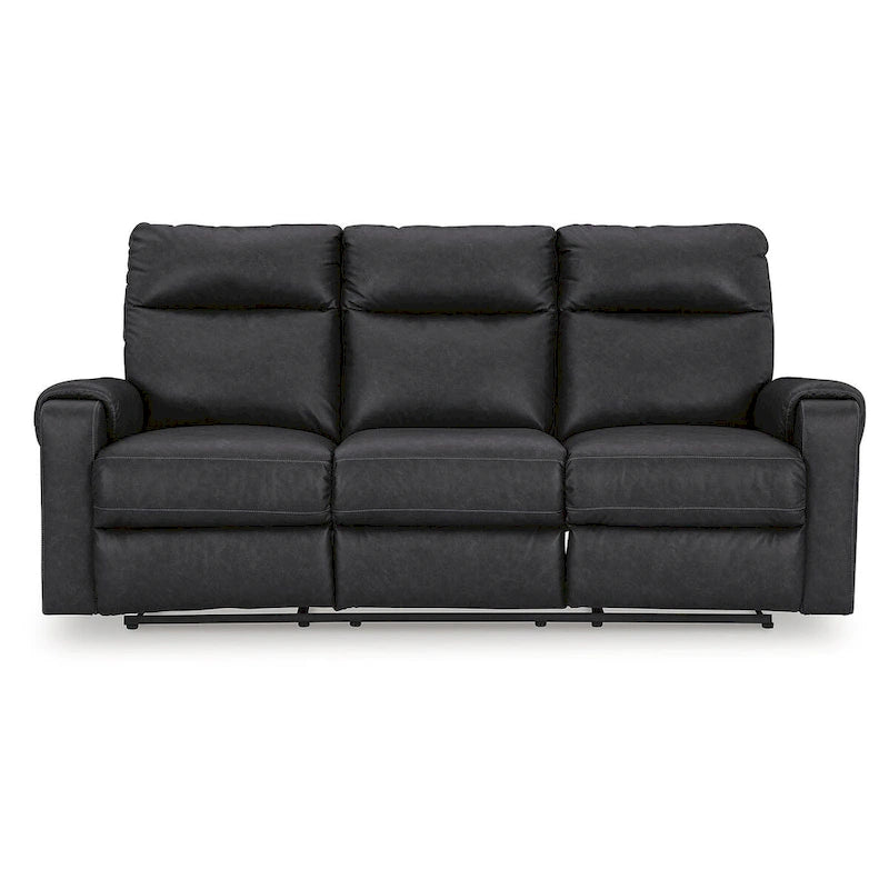 Canapé inclinable électrique en micro chenille (gravier/gris cendre/carbone) avec port USB – Convient à 3 personnes