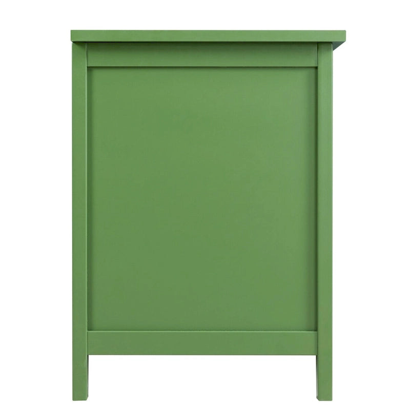 Meuble TV moderne en MDF et verre avec portes coloris vert antique / bleu antique / blanc antique - Pour TV jusqu'à 70"