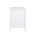 Meuble TV moderne en MDF et verre avec portes coloris vert antique / bleu antique / blanc antique - Pour TV jusqu'à 70"