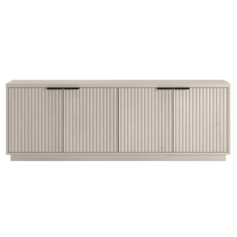 Canapé moderne et minimaliste en velours Teddy avec coussins de dossier et d'assise - 3 places
