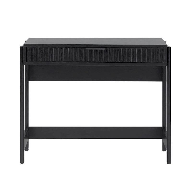Bureau d'écriture Chêne Côtier / Jonc Noir avec tiroir - Usage unique