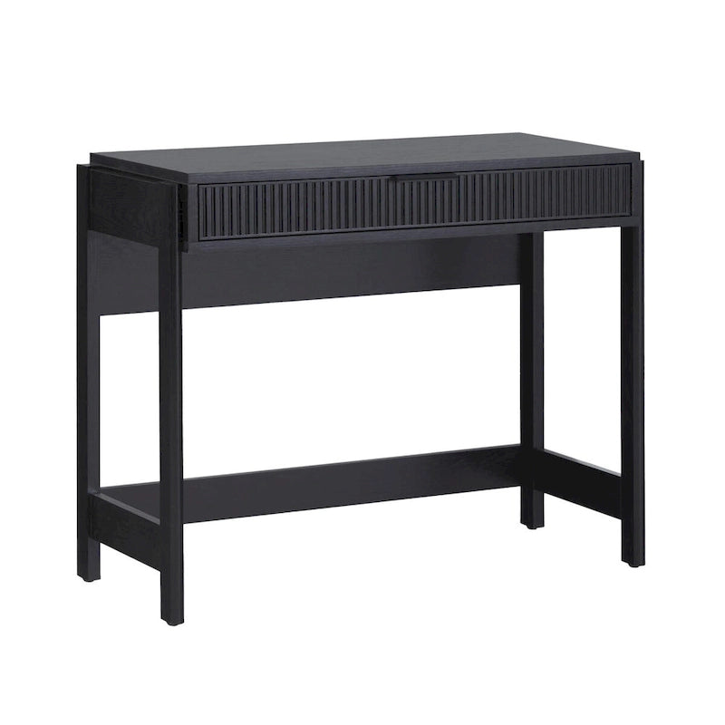 Bureau d'écriture Chêne Côtier / Jonc Noir avec tiroir - Usage unique