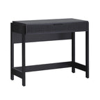 Bureau d'écriture Chêne Côtier / Jonc Noir avec tiroir - Usage unique