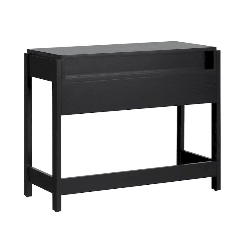 Bureau d'écriture Chêne Côtier / Jonc Noir avec tiroir - Usage unique
