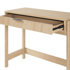 Bureau d'écriture Chêne Côtier / Jonc Noir avec tiroir - Usage unique