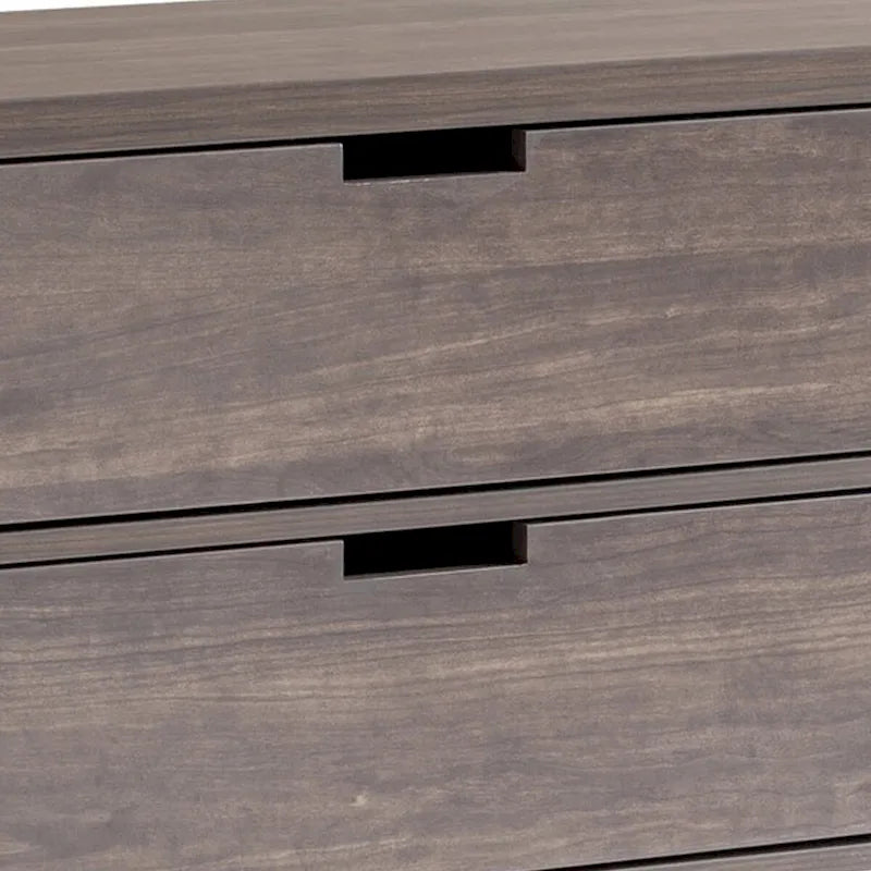 Meuble TV marron 152 cm avec 4 étagères flottantes et 2 tiroirs – Usage unique