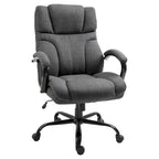 Chaise de bureau ergonomique grande taille gris / gris clair avec assise large, fonction d'inclinaison et hauteur réglable - Usage unique