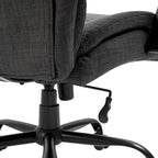 Chaise de bureau ergonomique grande taille gris / gris clair avec assise large, fonction d'inclinaison et hauteur réglable - Usage unique