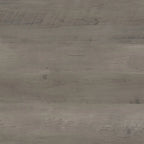 Bureau de travail industriel 60W gris bois flotté/hickory gris foncé avec cadre en métal et passe-câbles - Usage unique